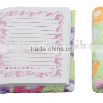 Fabric cover dairy book with lock promotional