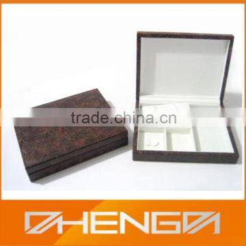 High quality factory customized made handmade leather gift box for jewelry (ZDS-JS1448)