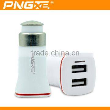 wholesale LED 12v usb car charger adapter with 2 usb port mobile phone car charger