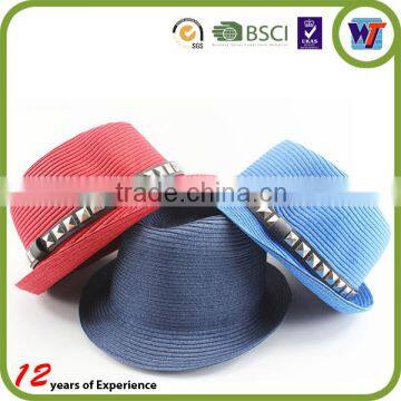 Factory Service Summer Beach Sun Jazz Stingy Brim Straw Girls Hat photo-2