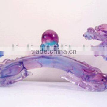 colored glaze Ruyi --liuli crystal ---fengshui Ruyi--BS209