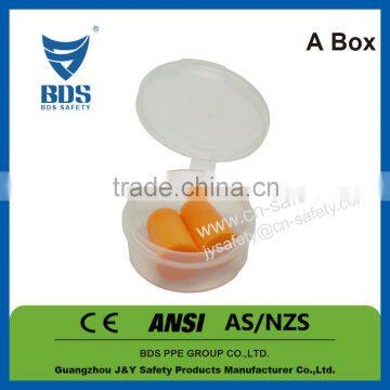 Pu foam safety earplug Plastic Box A