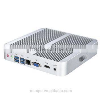 Intel Core i3 5005U Broadwell Mini NUC PC Fanless PC Intel HM97 HD5500 4K mini fanless desktop pc