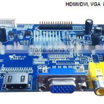 AD board with HDMI,VGA, AV interface tft lcd display driver board