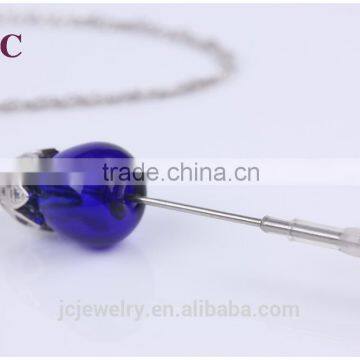 Sterling Silver Necklace Pendant Essential Oil Diffuer Pendant Glass Jewelry 925 Wholesale