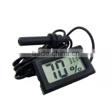 Digital LCD hygrometer with external sensor