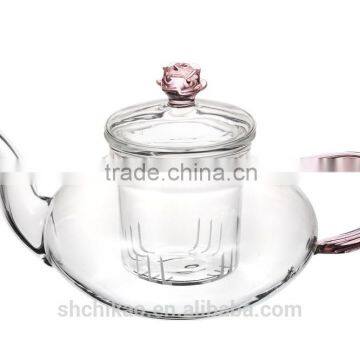 Teapot and Cups/hand Made Glass Tea Set photo-4