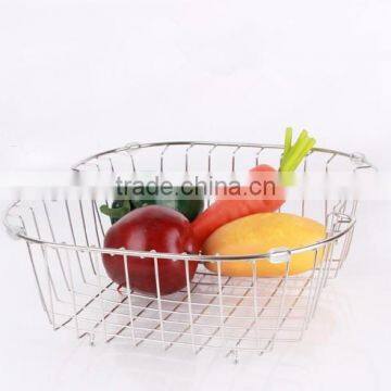 stainless steel sink drainer kitchen wire basket