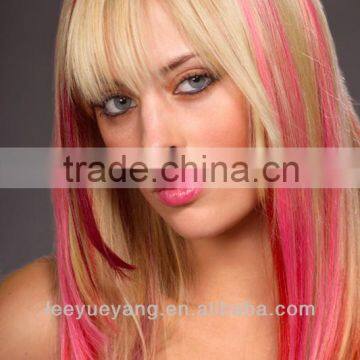 Best selling dark pink human hair extension in America