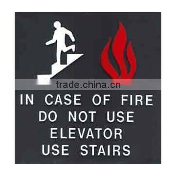 In Case Of Fire Use Stairs Do Not Use Elevator Sign Acrylic Signage