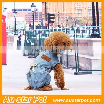 Cute Pet Dog Puppy T-Shirt Pet Jean Clothes Denim Dog Jumpsuits, Pet Apparel Coats