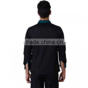 Wholesale Chef Uniforms Men'srestaurant Waiter Long Sleeve Work Shirt photo-5