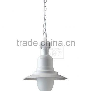 Home Decorators Collection Pendant 1-Light White Droplight LED Foyer Hanging Chandelier