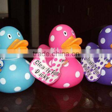 Speckled plastic duck