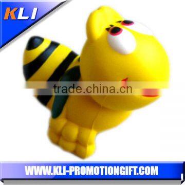 PU foam kids toy Bee shaped stress ball PU anti stress bee