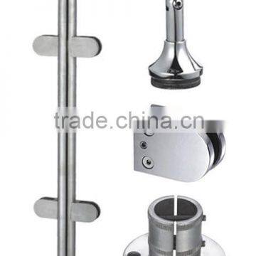 Handrail support for glass balustrade