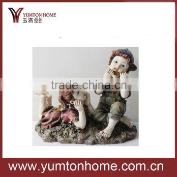 New arrival stylish resin figurines for garden decor