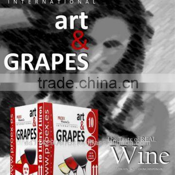 ART & GRAPES Red Dry Wine 11.0% Bag in Box BIB 6x3l