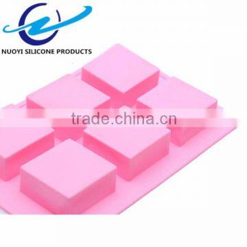 6 Cavities Square Shape Hand Made Soap Mold photo-3