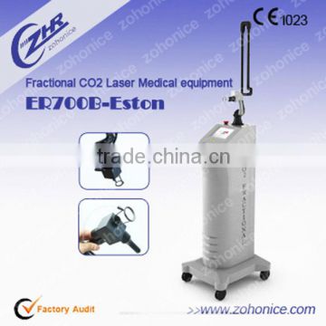 0.1mj-300mj ER700B 10600nm Fractional CO2 Laser Scar Removal Machine Skin Tightening