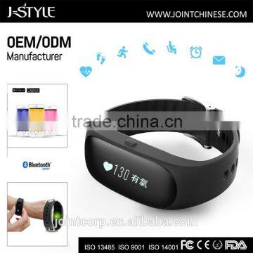 2016 high quality bluetooth bracelet pedometer Health sport activity tracker wtih detailed manual for users