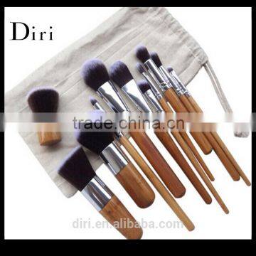 Synthetic Hair Kabuki Foundation Blending Concealer Eye Powder Brushes with pouch