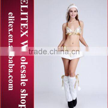 High-quality wholesale hot girl beautiful woman silver sexy christmas costume