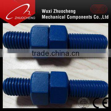 high tensile black teflon ptfe a193 b7 stud bolts with nuts