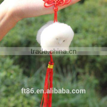 Cheap Fake Fur Animal Design Sheep Keychain Factory