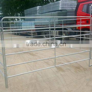 America or Canada type galvanized or powder coated used corral panels/gate,corral livestock fence panel,round pipe corral fence