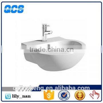 saintary ware ceramic semi recessed basin