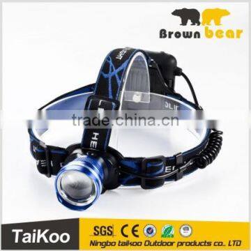 4 aa battery 3 modes zoom led headlight