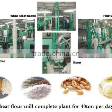grain milling equipment 40tpd wheat flour