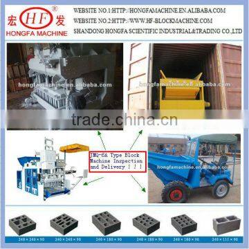 Ghana JMQ-6A mobile brick making machine,china famous brand Hongfa brick machinery,egg laying block making machine