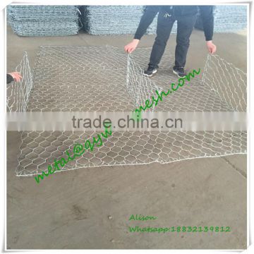 Standard Galvanized Hexagonal Gabion Basket Rockfall Barriers High Quality Diamond Wire Netting gabion baskets for stone