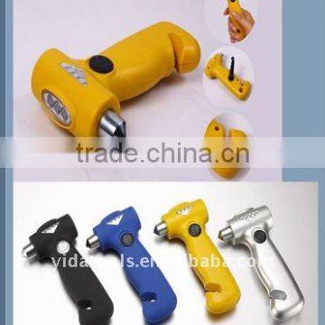 LED Emergency Hammer with Seat Belt Cutter