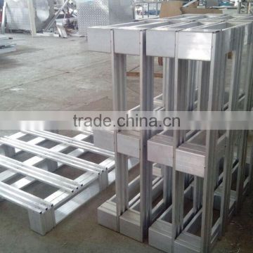 2 wayHeavy Duty aluminum pallet with for warhouse storage, light weight packing pallet, logistic pallet, aluminum alloy transfer