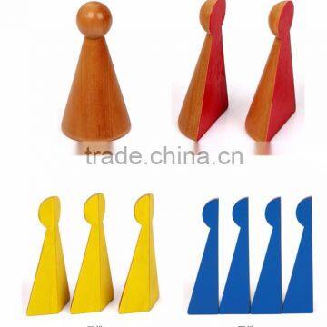 Wooden Math Education Montessori Fraction Skittles Toy photo-4