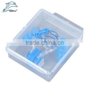 Shenyu Soft Silicone Waterproof Swimming Nose Clips Water Sport Gear With a Case Box Pool Accessory photo-2