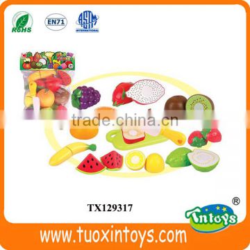 13 pcs cutting plastic vegetables and fruits toys