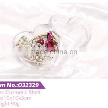 032329 Cosmetic Box ; Jewelry Box in Heart Shape