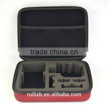 Custom eva zipper tool case , travel eva hard shell storage bag with foam