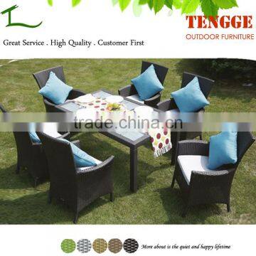Outdoor Furniture Syntheric Wicker Armrest Dining Chair photo-2