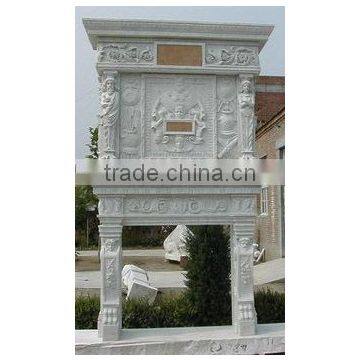 Italian Style Marble Carving Fireplace photo-6