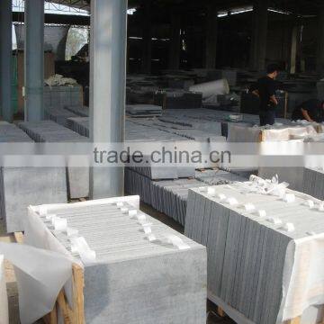 High Quality Pandang Dark Granite Tiles Flamed photo-4