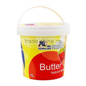1L IML Plastic Butter Cup,Butter Box Online,Round Butter Container With Handle. photo-5