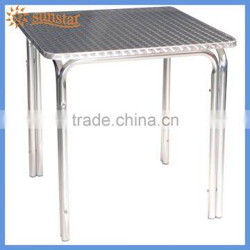 Doube-tube Square Stainless steel Dining Table L83305