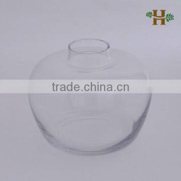 Small Opening Decorative Clear Honey Glass Jar