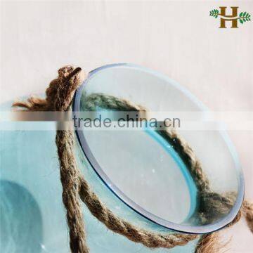 Light Blue Home Decor Glass Flower Vase Wholesale photo-2