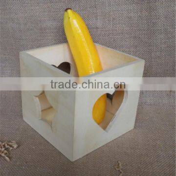 Handmade Cheap Unfinished Empty Wooden Gift Box Without Lid photo-4